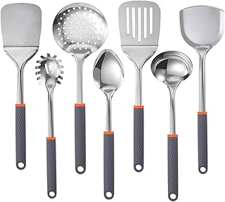 7-Piece Non-Stick Kitchen Utensil Set with Silicone Handles