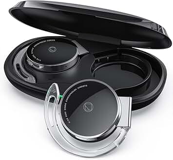 Open-Ear Bluetooth Headphones with Earhooks and Noise Cancellation