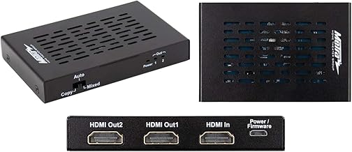 HDMI splitter with 1 input and 2 outputs, built-in scaling