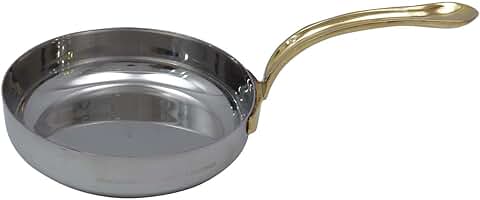 Small stainless steel tadka pan for cooking and spice heating