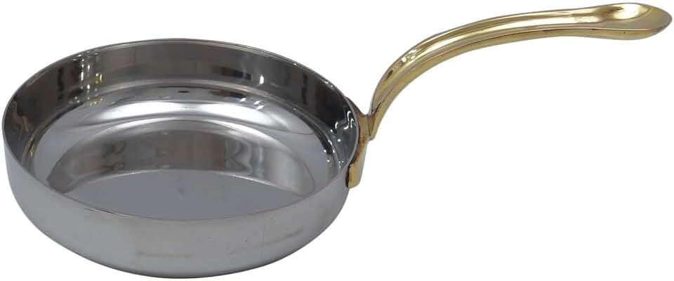 Small stainless steel tadka pan for cooking and spice heating