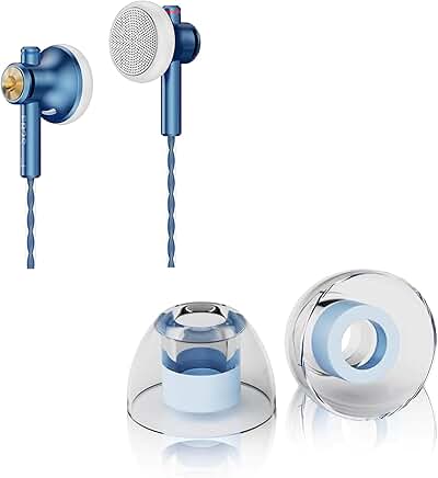 Pro Flat Head Earbuds with 3 Soft Silicone Tips