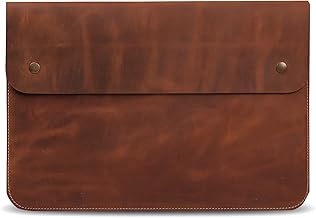 Top Grain Leather Laptop Sleeve for MacBook and iPad