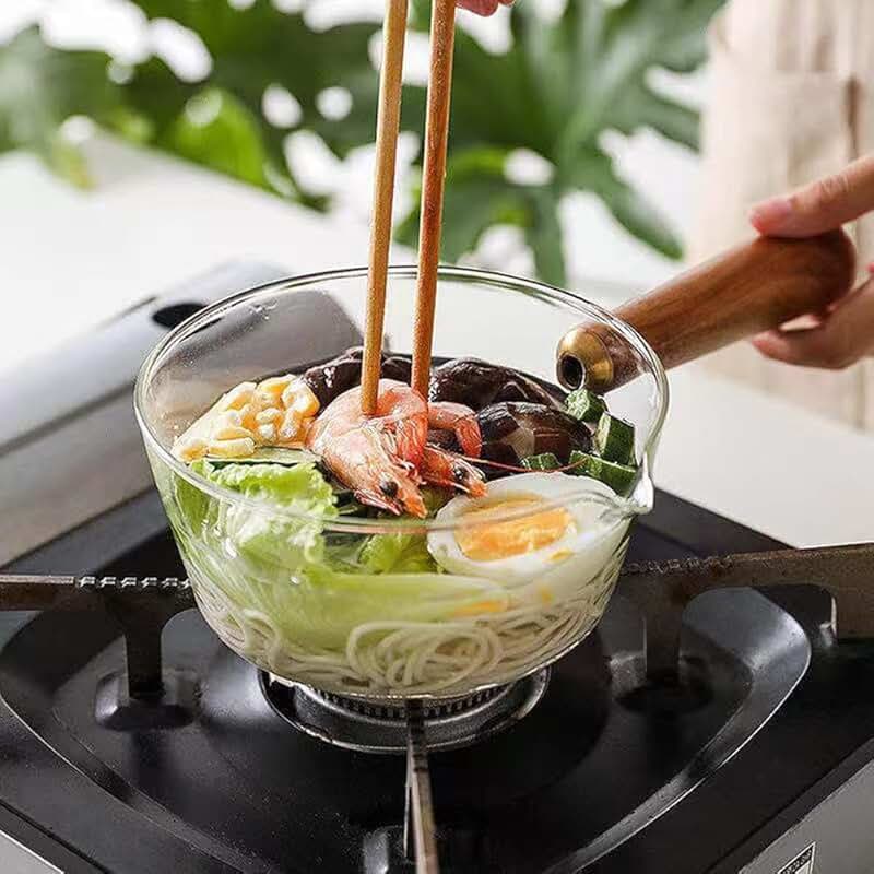 Nonstick Wok Spatula and Ladle Set, Heat Resistant Silicone Utensils