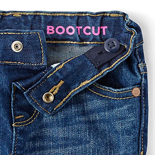 Baby Girls and Toddler Girls Basic Bootcut Jeans, Indigo Stone, 12-18 MONTHS