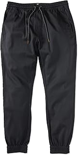 Men's Slim Tapered Jogger Pants with Drawstring Waist