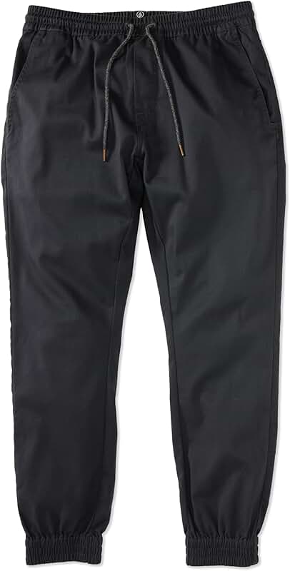 Men's Slim Tapered Jogger Pants with Drawstring Waist