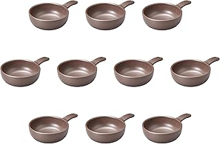 Set of 10 Ceramic Gratin Dishes, Heat Resistant