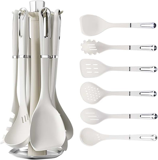 Set of 24 small silicone spatulas and whisks for cooking