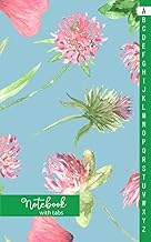 Watercolor Wildflower Alphabet Notebook with Tabs
