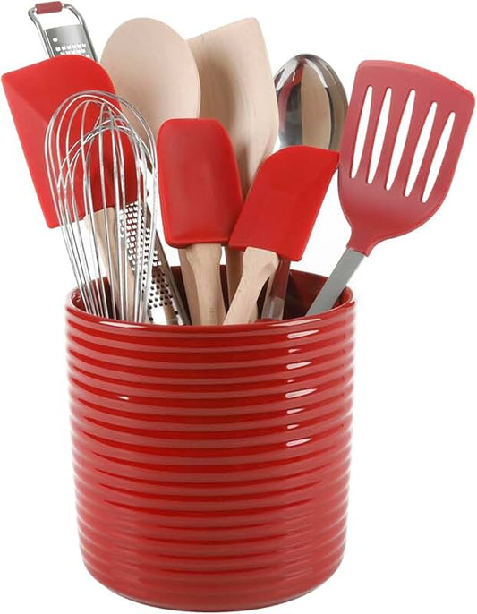 15-Piece Silicone Cooking Utensil Set with Holder