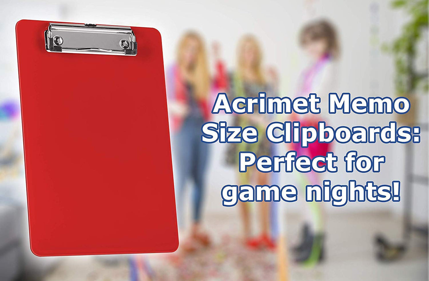 Red A5 Plastic Clipboard Set of 6