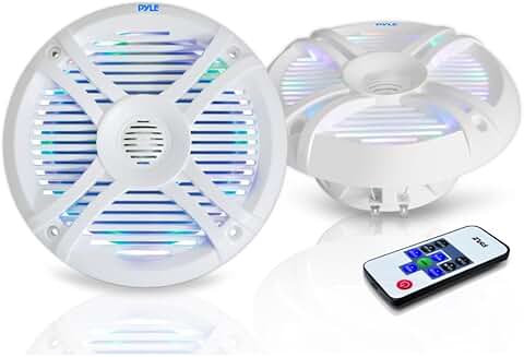 6.5-inch Waterproof Marine Speakers, Pair