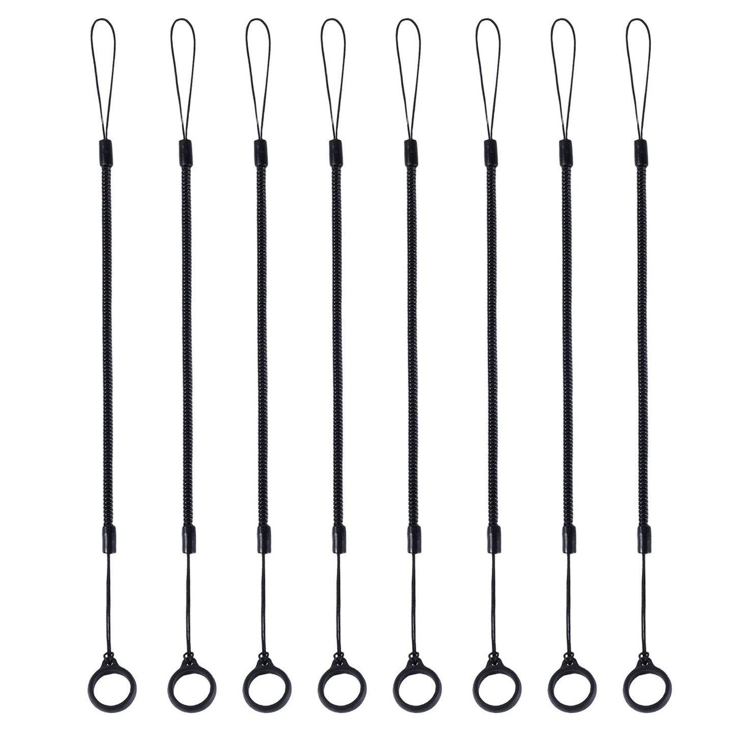 8pcs Elastic Lanyard Tether with Anti-Lose Rings