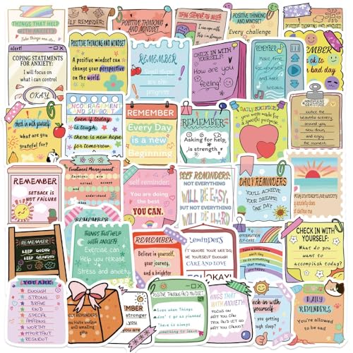 50 Motivational Mental Health Quote Stickers