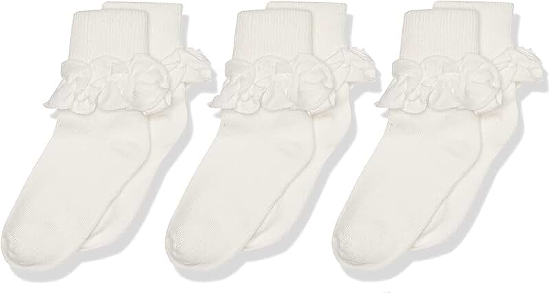 Girls' Ruffle Turn Cuff Socks Pack