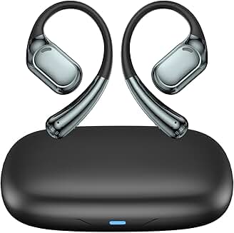 Open Ear Wireless Earbuds with Mic for Sports and Calls