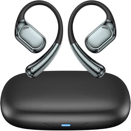 Open Ear Wireless Earbuds with Mic for Sports and Calls
