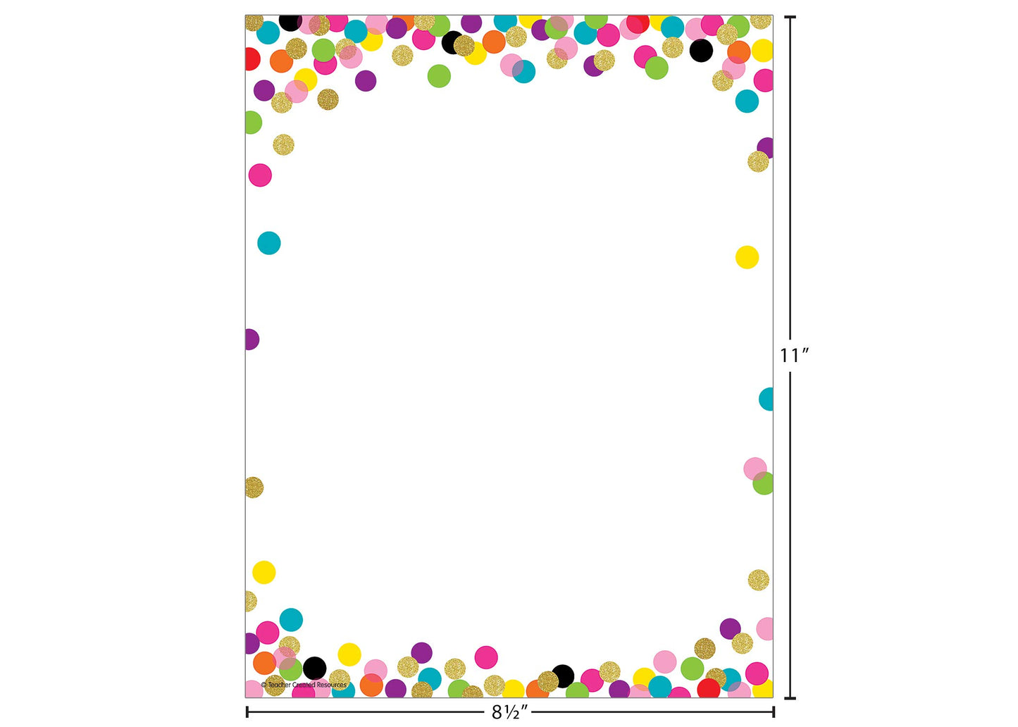 Confetti-themed computer paper