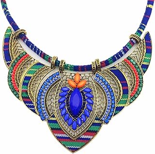 Colorful Bohemian Beaded Choker Necklace for Women