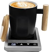 Heated Coffee Mug and Warmer Set for Desk