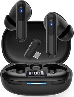 Wireless Gaming Earbuds with Noise Cancelling Mic and 36H Playtime