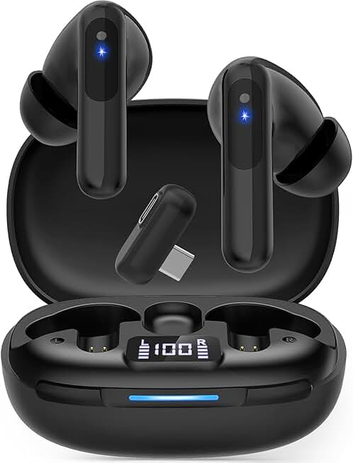 Wireless Gaming Earbuds with Noise Cancelling Mic and 36H Playtime