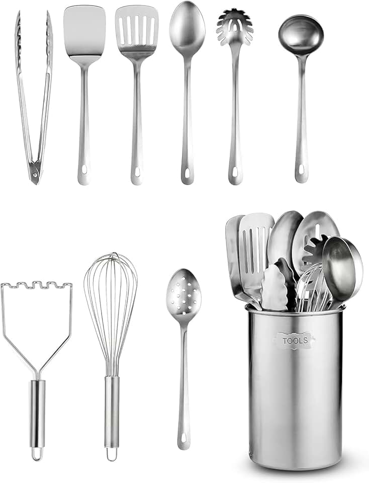 10-Piece Stainless Steel Kitchen Utensil Set