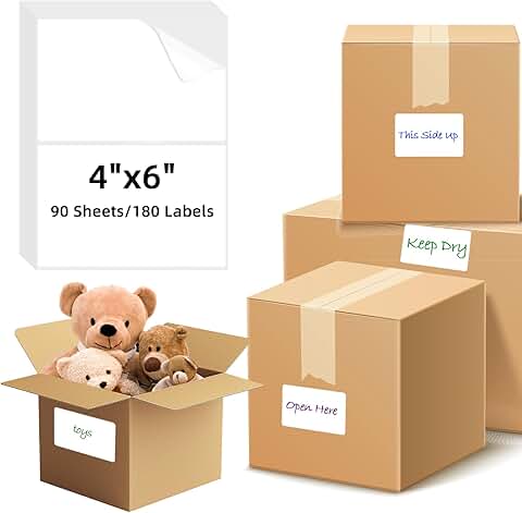 180 Large Writable Moving Labels for Boxes