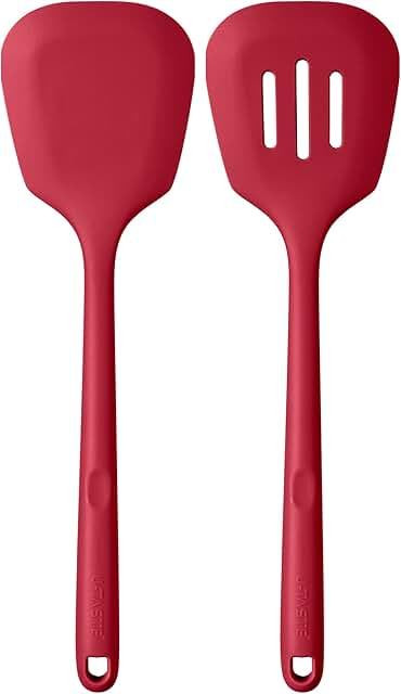 Heat-Resistant Silicone Turners, 13.6in, 2 Pack