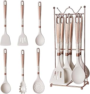 7-Piece Silicone Cooking Utensil Set with Holder