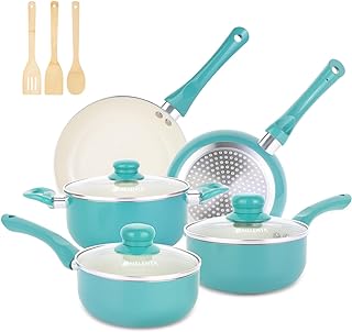 11-Piece Nonstick Cookware Set with Utensils