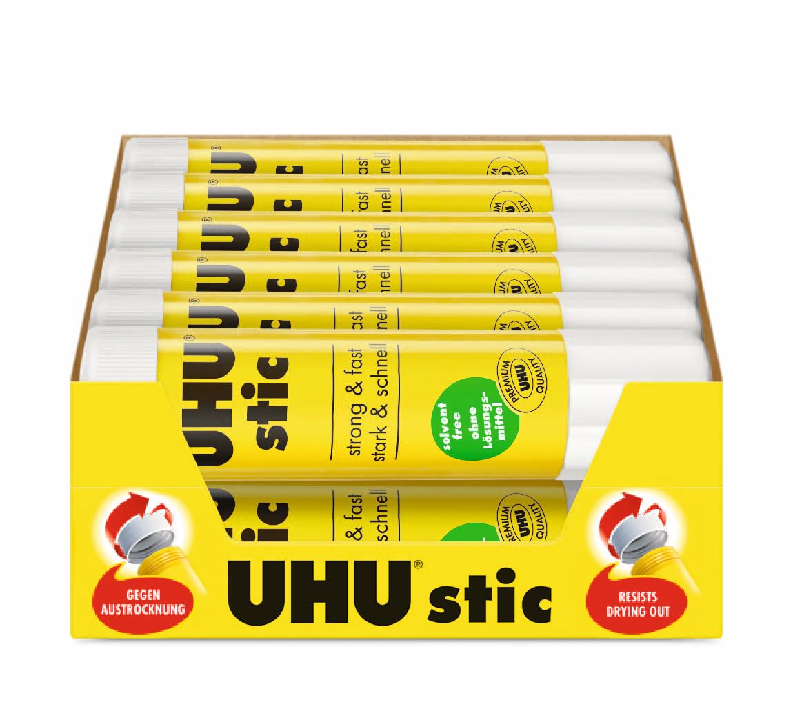 12 White All-Purpose Glue Sticks