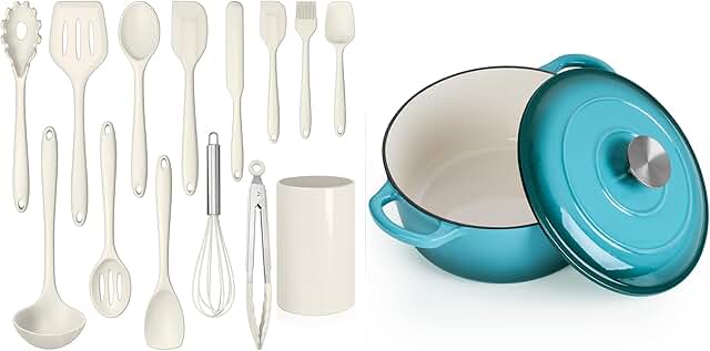 14-Piece Kitchen Utensil and Dutch Oven Set