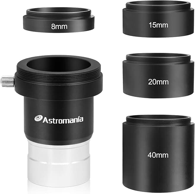 Astronomical T2-Extension Tube Kit for Cameras and Eyepieces