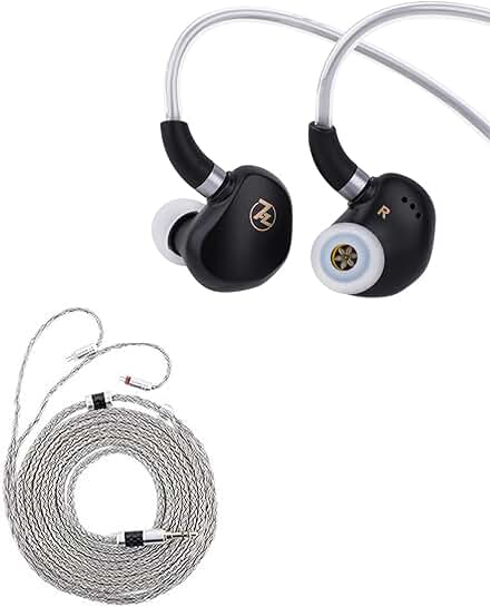 7HZ G1 In-Ear Monitor with 10mm DLC Driver and 2m Silver Cable