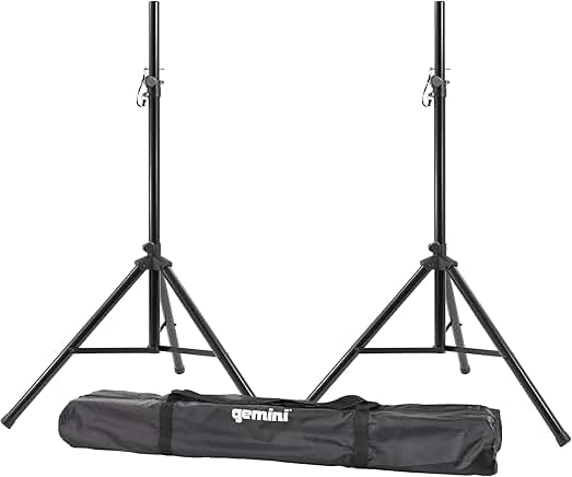 Heavy Duty Professional Audio Speaker Stands, 80" Tall, 200lb Capacity
