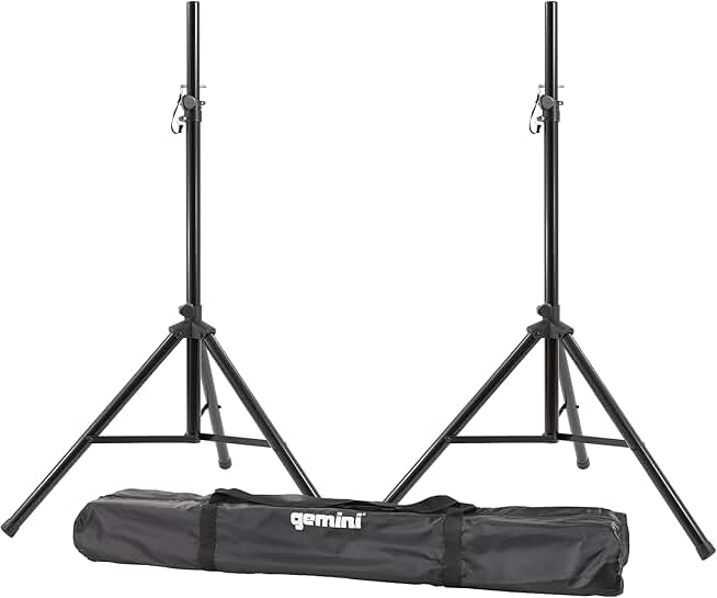 Heavy Duty Professional Audio Speaker Stands, 80" Tall, 200lb Capacity