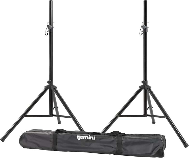 Heavy Duty Professional Audio Speaker Stands, 80" Tall, 200lb Capacity