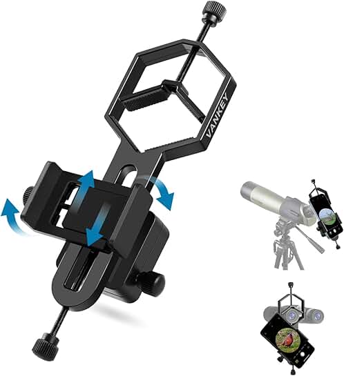 2-Axis Phone Scope Mount for Binoculars and Microscope