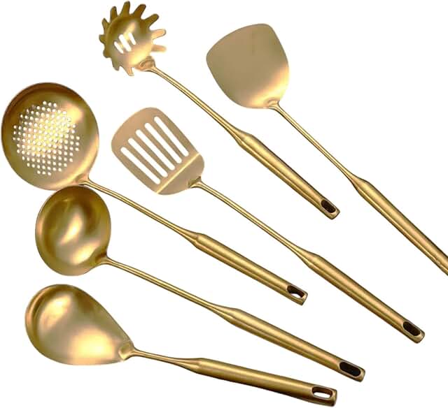Luxury 6-Piece Stainless Steel Kitchen Utensil Set