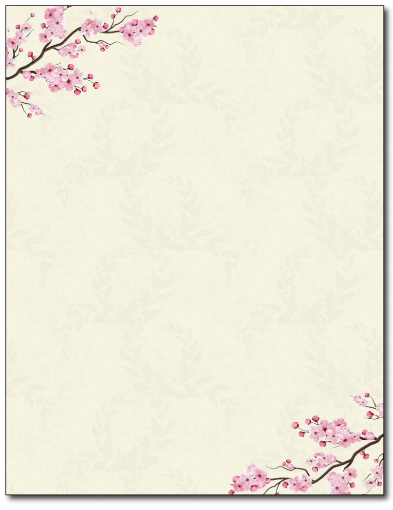 80 Sheets of Cherry Blossom Stationery Paper