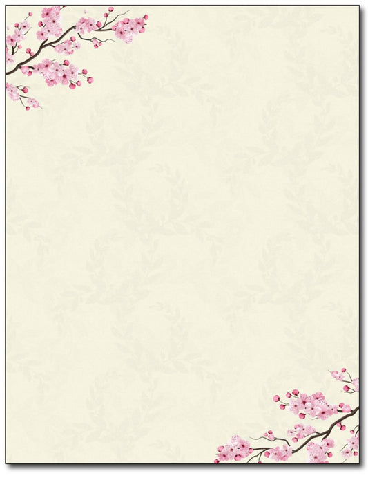 80 Sheets of Cherry Blossom Stationery Paper