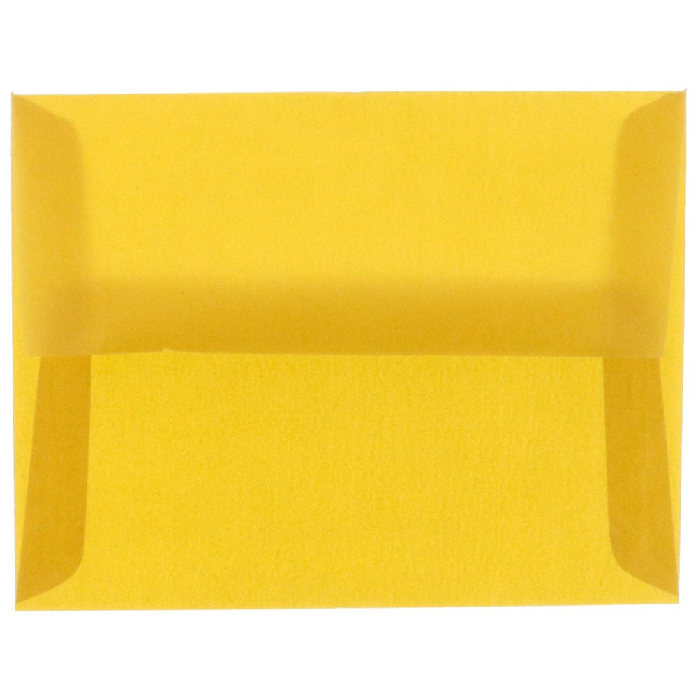 A2 Translucent Vellum Invitation Envelopes, Gold, 50 Pack