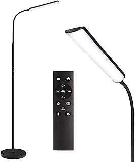 Bright 15W LED Floor Lamp with Adjustable Color and Brightness