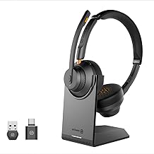Wireless Conferencing Headset with Noise Cancelling and Mic