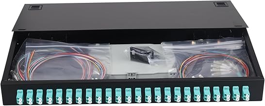 48-Core Fiber Enclosure with Splice Trays for 19" Racks