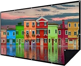 150-inch double layer projection screen for indoor and outdoor use