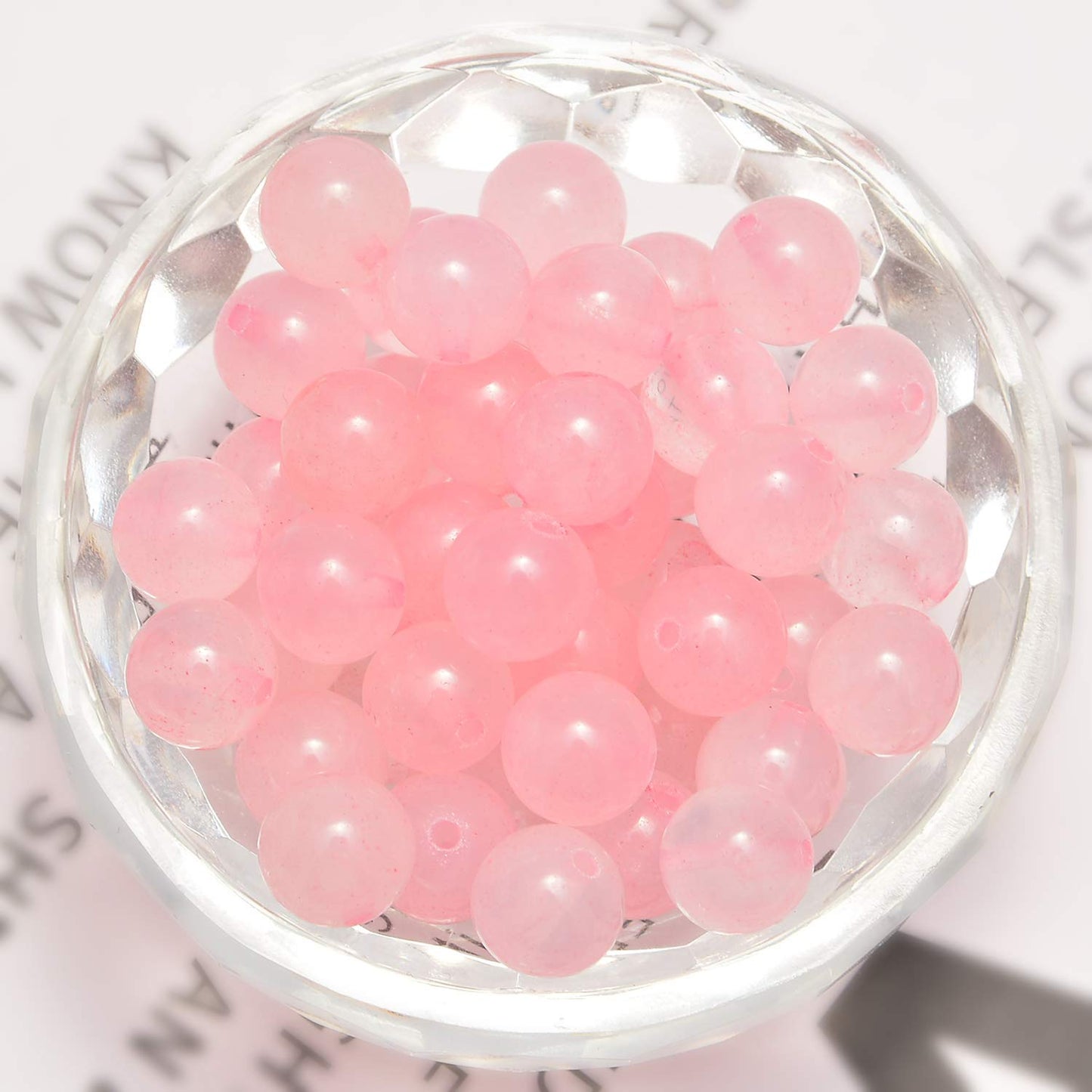 Natural Rose Quartz Beads 8mm for Jewelry Making and Crafts
