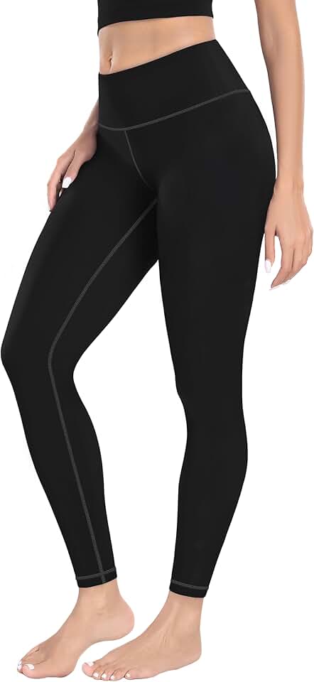 Soft high waist full-length yoga leggings for women